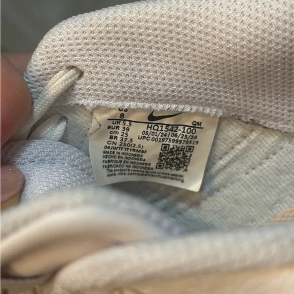 Nike Court Legacy Lift White/Tan size 8 - Picture 6 of 6